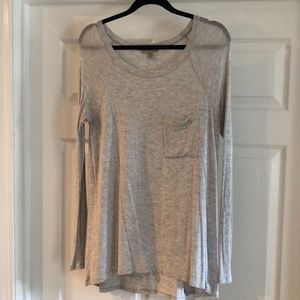 Anthropologie Bordeaux grey long sleeve - size M